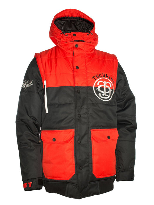 Technine Supa Puff Insulated Snowboard Jacket / Vest, Men's Small, Black / Red