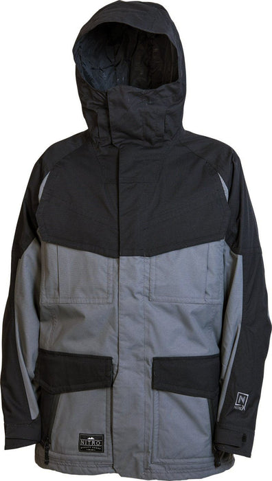 Nitro The Kill Snowboard Jacket, Mens Size Large, Black / Flint Grey