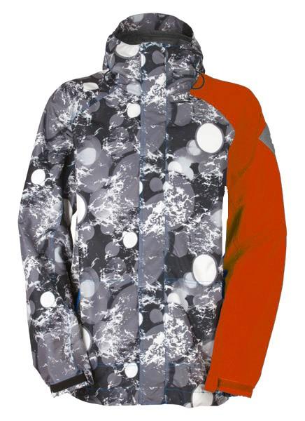 Bonfire Trapper Snow Shell Jacket, Mens Large, Dreamscape (Grey) / Torch Red New