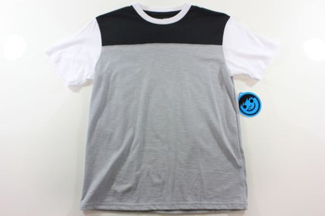 Neff Trifecta Short Sleeve T-Shirt Boys Youth Medium Black Charcoal White