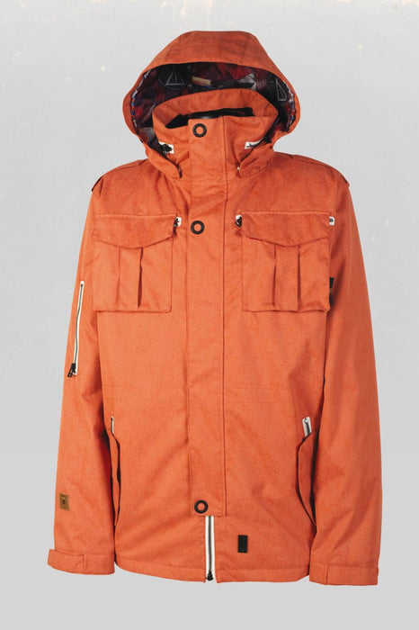 L1 Vet Insulated Snowboard Jacket Mens Size Large Vintage Autumn Orange