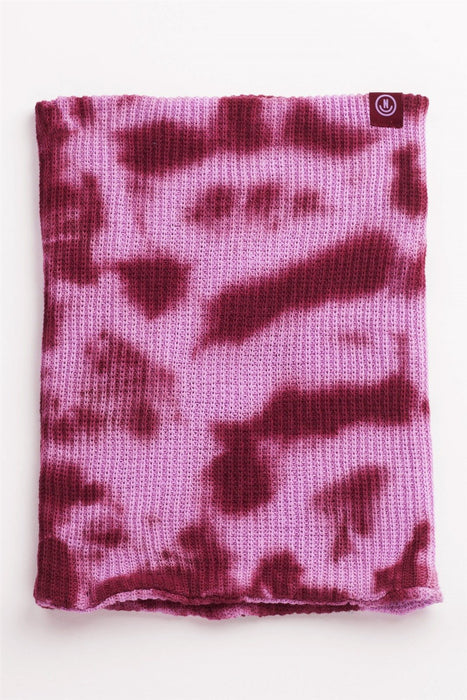 NEFF Werged Cotton Rib Knit Neck Gaiter Violet Wash New